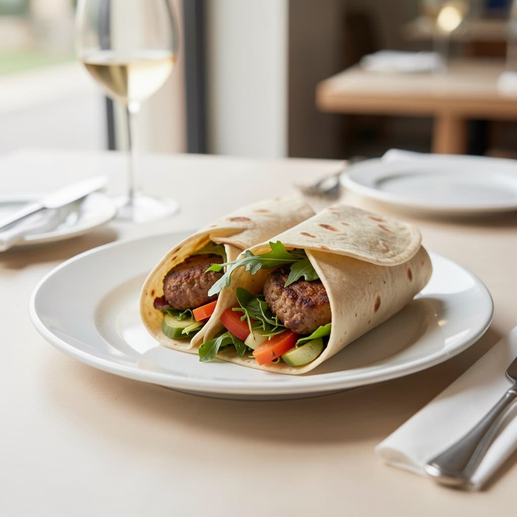 Veggie Burger Wrap
